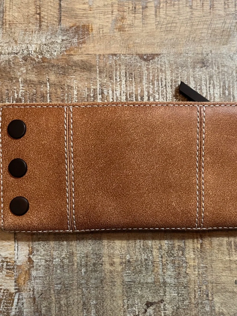 Hammitt 110 North Bifold Wallet | Hermosa Saddle/Gunmetal